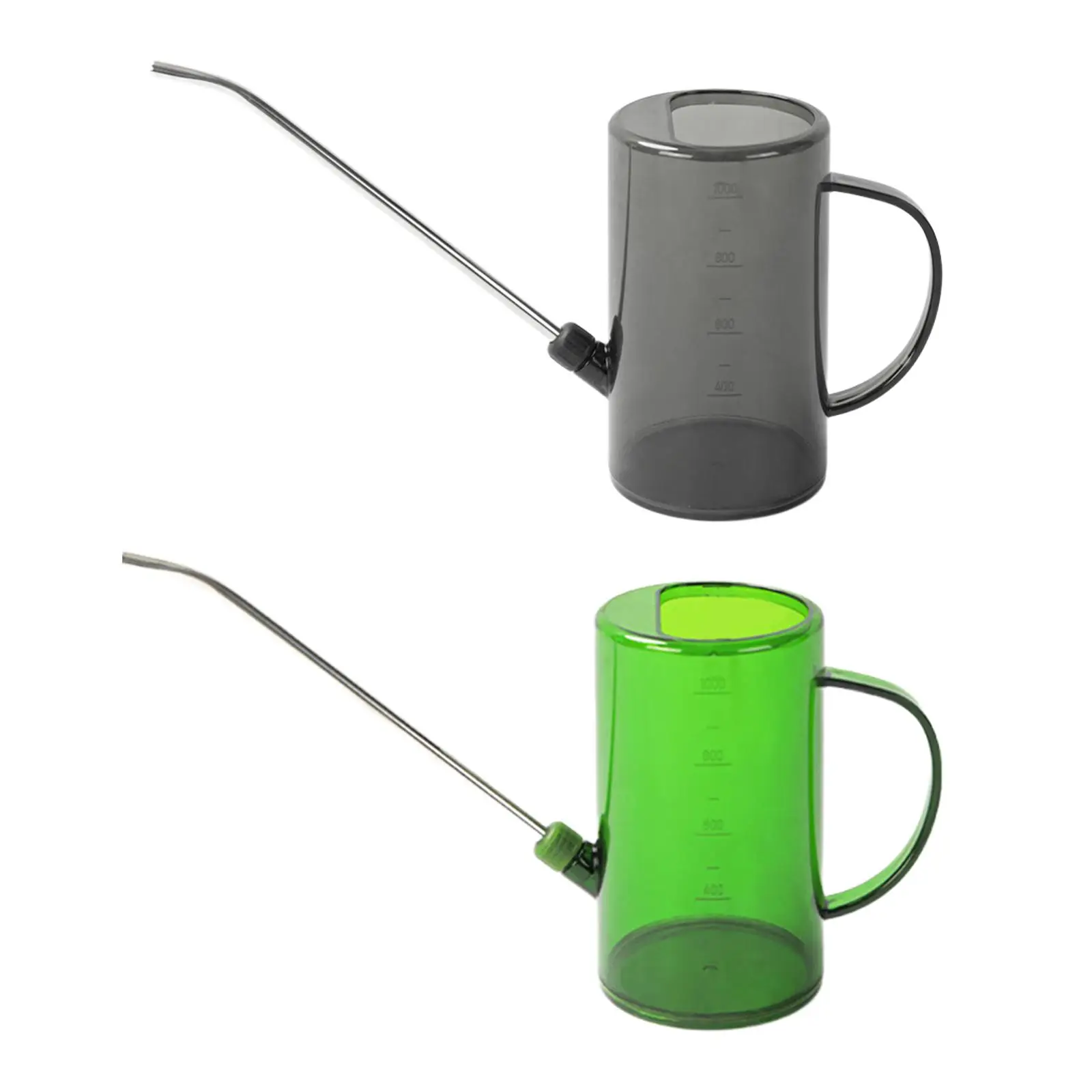 Watering Can Large Capacity with Scale 1L Watering Pot Long Spout Water Sprinkler for Flowerpots Lawn Garden Household Office