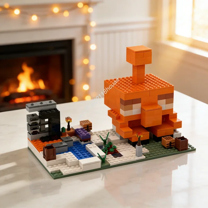 

279pcs MOC The Copper Golem House My World Model Building Blocks Toy Architecture Christmas Gifts Education Idea Brick Kids