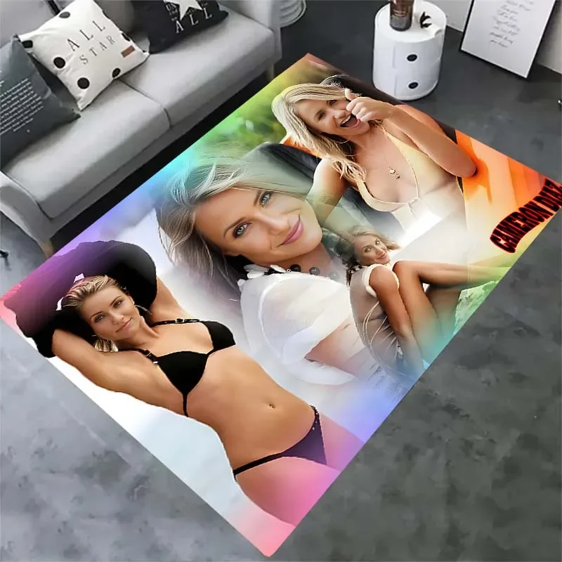 3D Cameron Diaz pattern carpet living room bedroom home decor baby pad for children's room bathroom kitchen carpet birthday gift