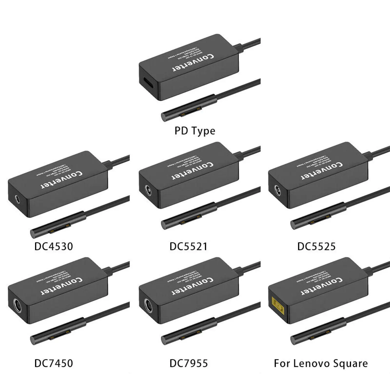 65W Power Charger Converter Adapter For Microsoft Surface Pro X 9 8 7 6 5 Magnetic Connector USB Type C to Surface Adapter Cable