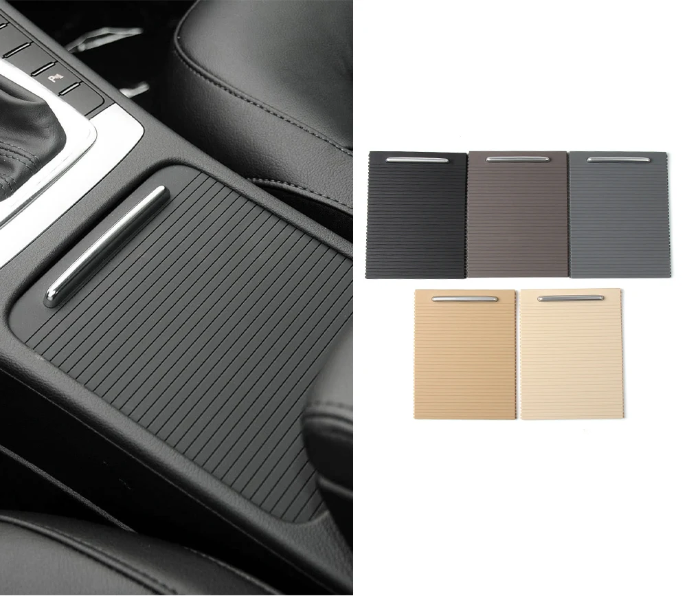 Innen Armlehne Center Konsole Tasse Halter Abdeckung Trim Zipper Rollladen Blind Abdeckung Für Volkswagen Magotan CC Passat B6 B7 – Detail 1