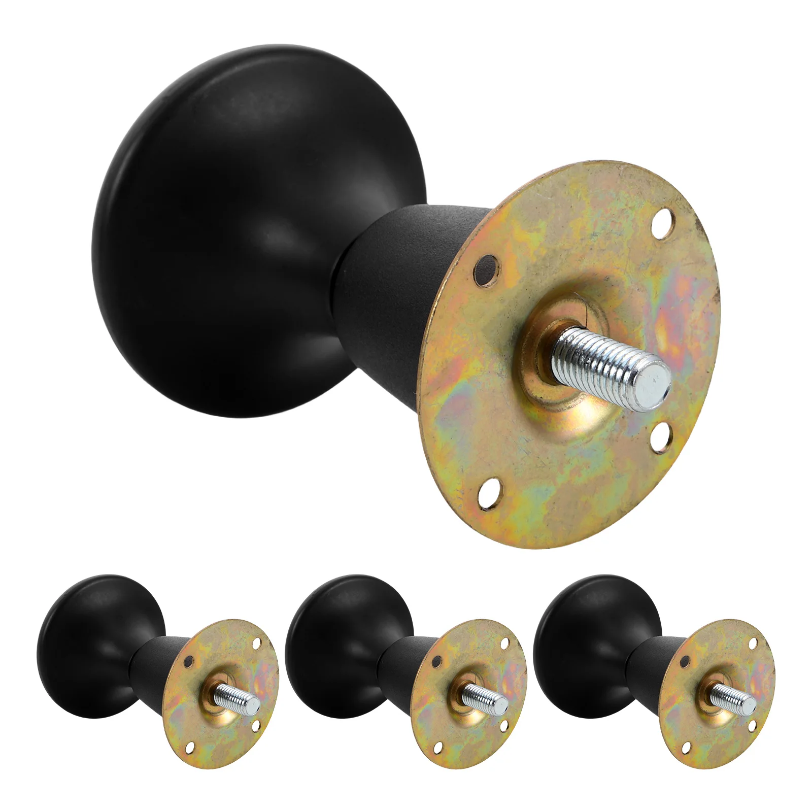 

4Pcs Heavy Duty Furniture Replacement Legs Black Plastic Screw-in Support Bed Frame Feet Sofa Leg Repair Sectional Couch