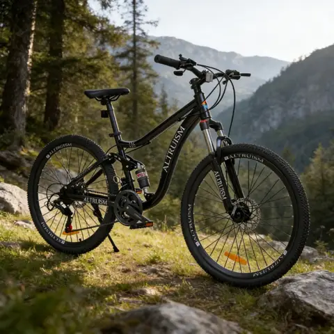 ALTRUISM H6 26" Mountain Bike for Adults, Full Suspension MTB with 21-Speed Shimano Gears & Disc Brakes