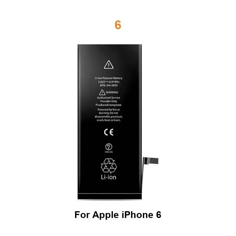 Battery For iPhone 5 5S 5C 6 6S 7 8 11 12 Mini 13 14 15 Plus Pro Max A2342 A2410 A2411 A2412 A2176 A2398 A2399 A2400