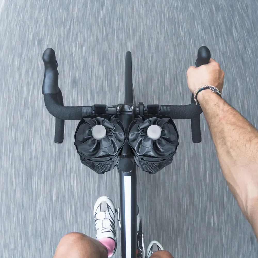 Borsa da bicicletta Borsa da trasporto per bottiglia d'acqua da ciclismo Borsa da bollitore isolata per bici MTB Borsa da manubrio da equitazione Accessori per biciclette