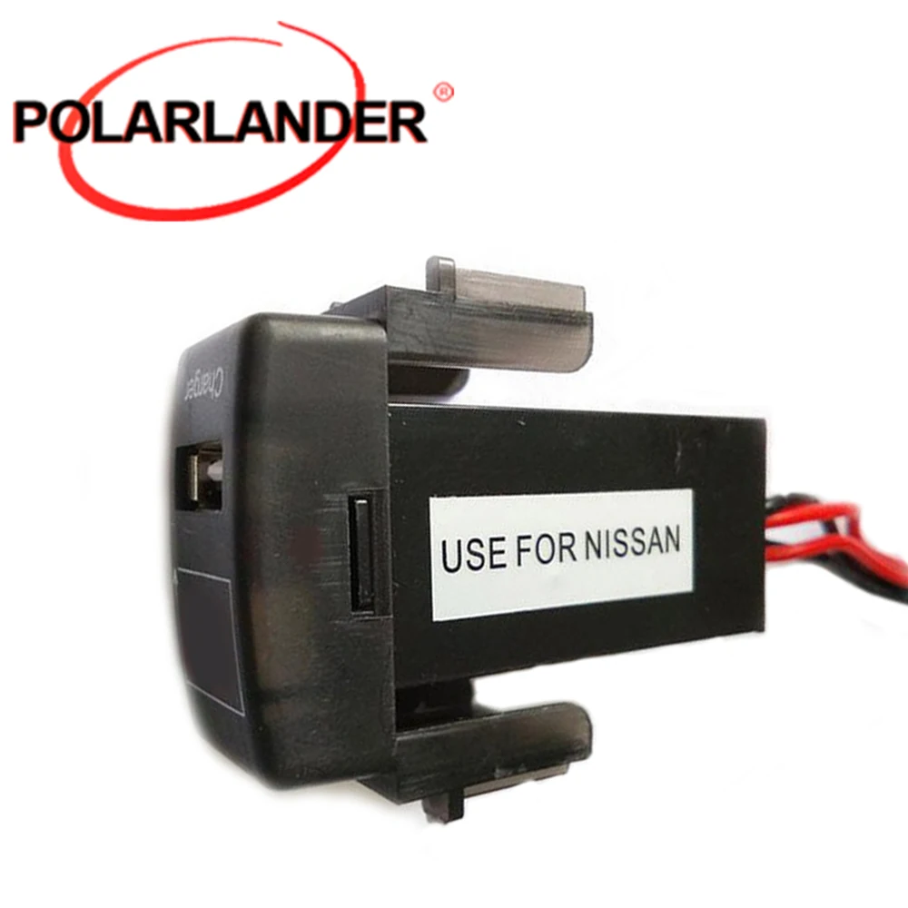 Car USB Charger with 3M Thermometer Sensor - 2.1A Fireproof ABS for Vehicle Modification