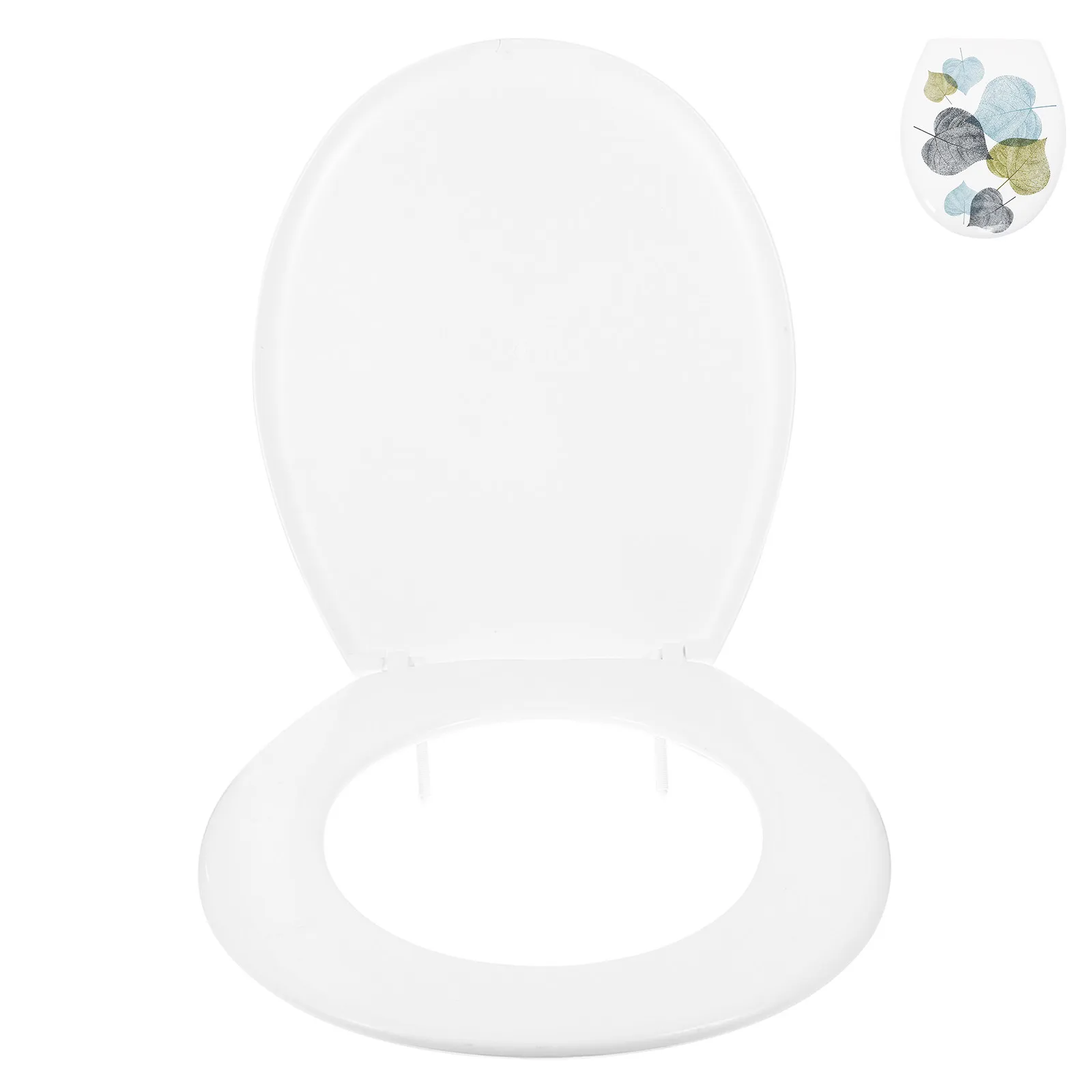 

1Set Durable Plastic Toilet Seat Easy Install Bathroom Accessory Universal Size Scratch Resistant Replacement Toilet Seat