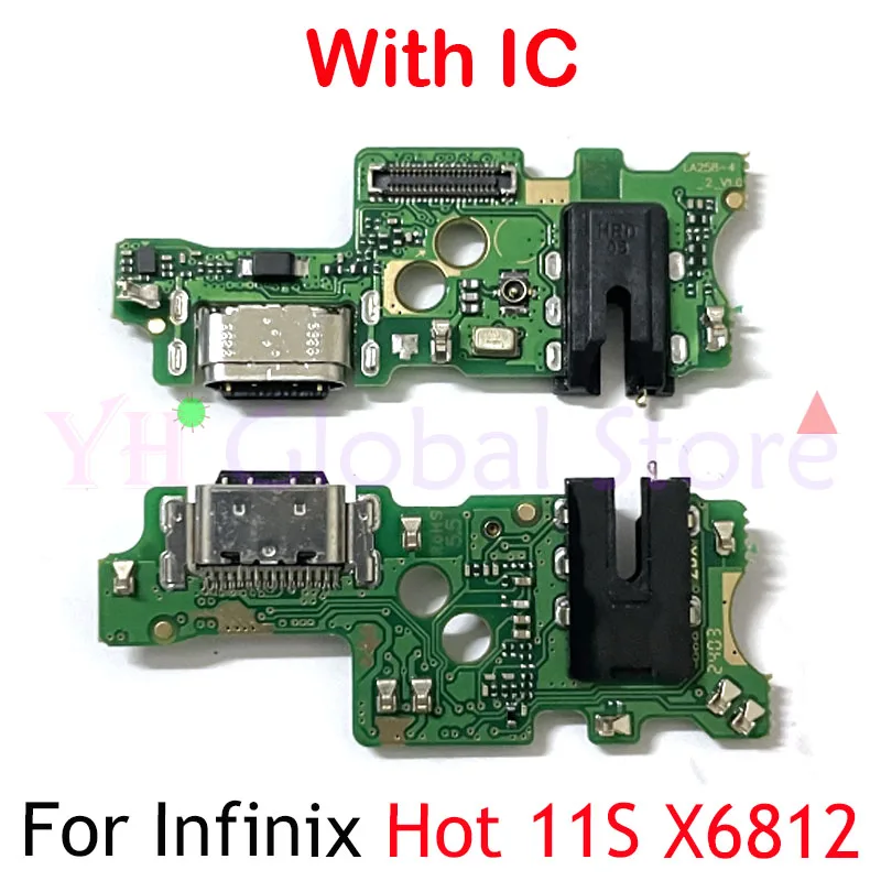 

5PCS For Infinix Hot 11S 11 X662 X6812 USB Charging Board Dock Port Flex Cable Repair Parts