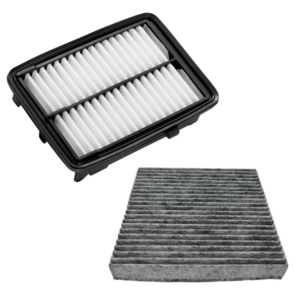 2 pcs For Honda Fit GK5 1.5L L4 2015-2020 Engine Air Filter and Activated Carbon Cabin Air Filter 17220-5R0-008 80292-TF0-G01