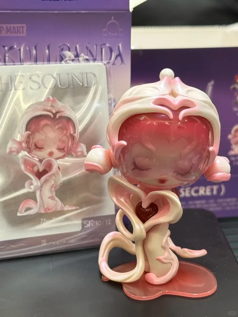 حقيقية البوب مارت Skullpanda سلسلة الصوت صندوق أعمى التوازن انفصال قناع العاطفة لعبة مع قاعدة مغناطيسية