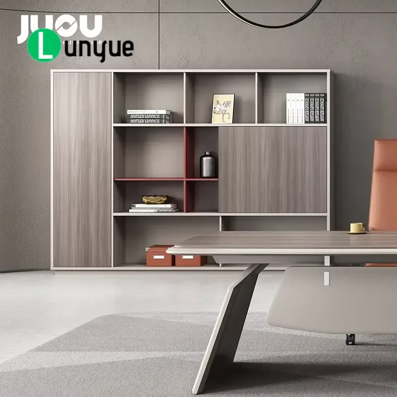 Modern Minimalist Wooden Office Filing Cabinet Mobile Space Saving Storage Unit for School Hotel Home Organization Furniture