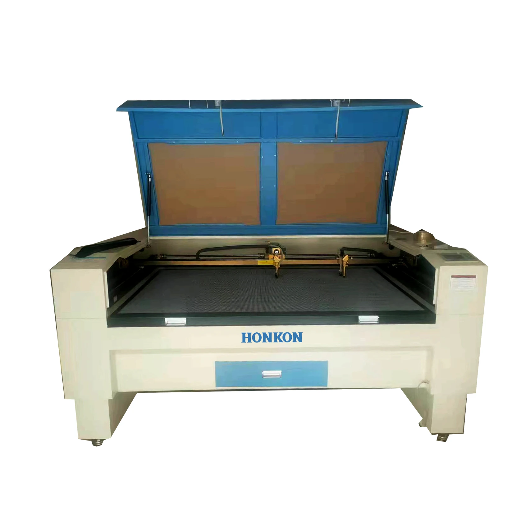 HONKON HK-1610T Two Head CO2 Fabric Laser Cutting Machines Separate  laser tube Double  Textile Cut Off Machine 2500W