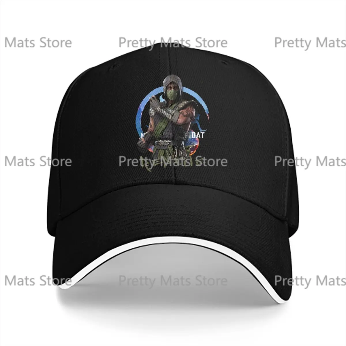 Reptile Classic Mortal Kombat Anime Multicolor Hat Peaked Women's Cap Personalized Visor Protection Hats