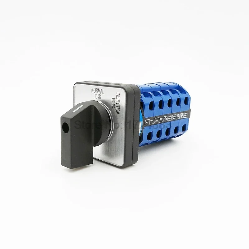 Interruptor  cambio  leva rotativa, accesorio eléctrico  2/3 posiciones, 20 terminales, 500V, 16A, LW39B-16