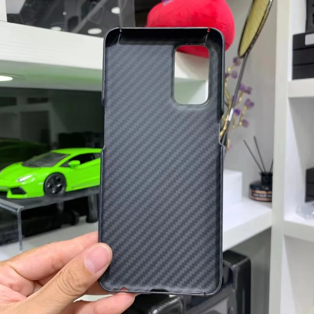 YTF-carbon Real carbon fiber phone case for OnePlus Nord N200 aramid fiber light thin Phone cover matte Anti-fall shell