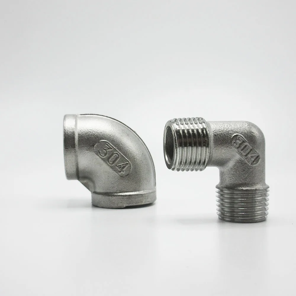 

BSP Threaded 304 Stainless Steel Female Elbow Male Elbow 90 Cegree Pipe Connector 1/4" 3/8" 1/2" 3/4" 1" 1-1/4" 1-1/2" 2"