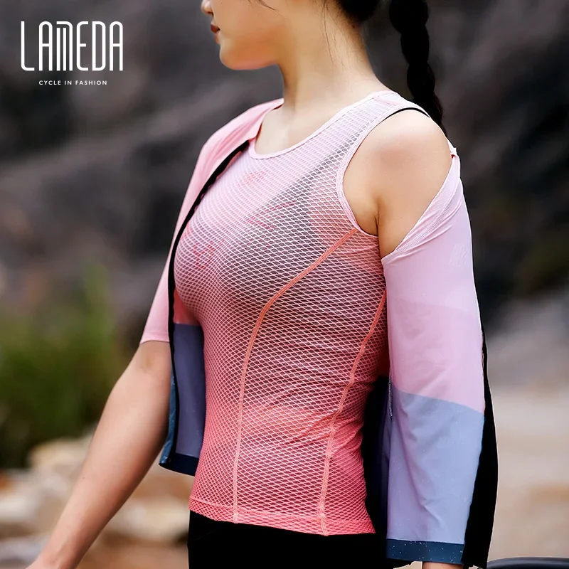 

LAMEDA-capa Base Cycling Women's Cycling Base Cap, Fast-dry Inner Tank Top for Cycling on Bikes, Cycling Top, Base Jacket with C