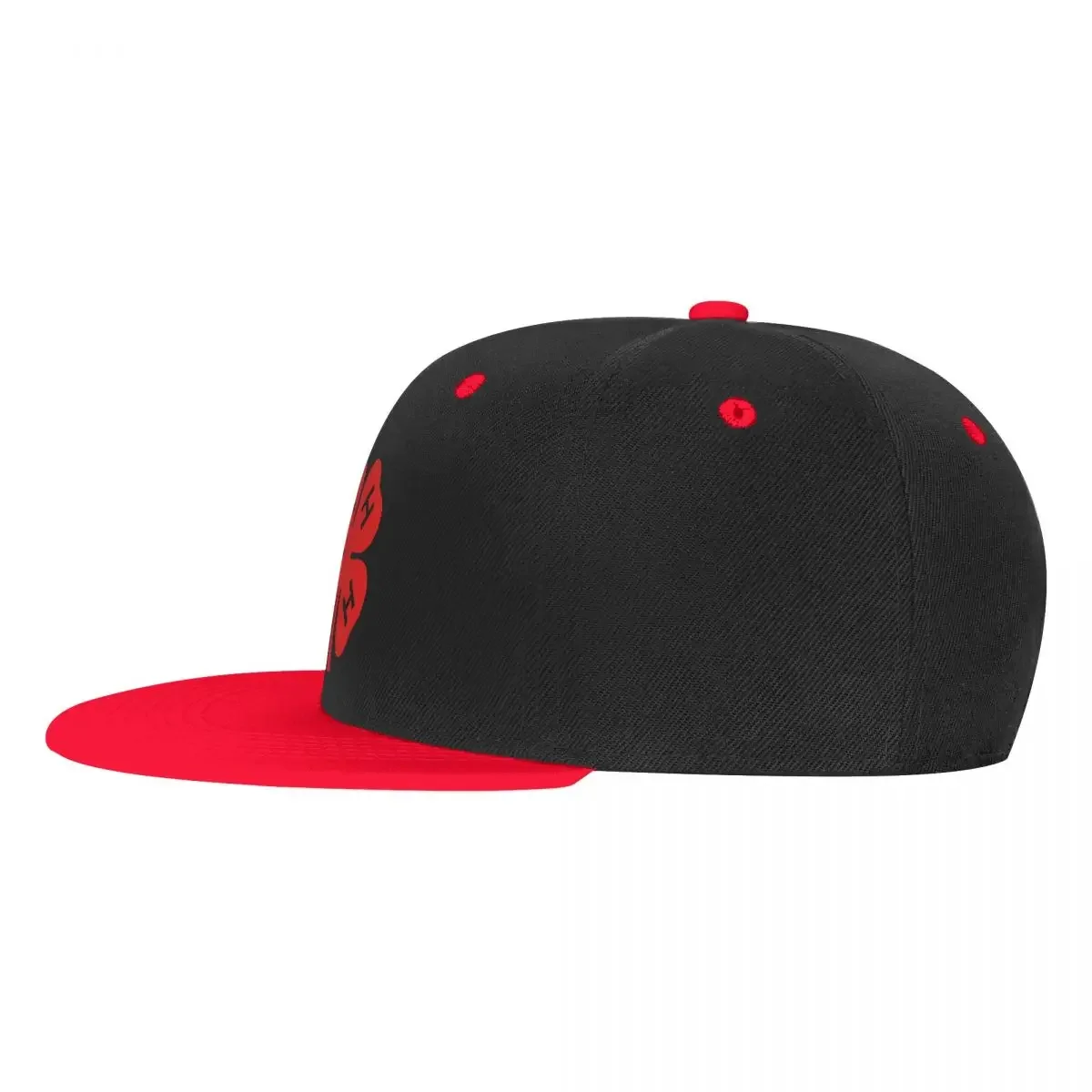 Fashion Red 4H Four Leaf Clover Hip Hop Baseball Caps Women Men Adjustable Dad Hat Snapback