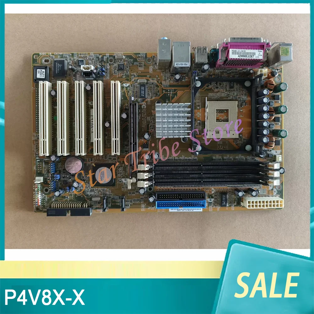 P4V8X-X Motherboard 478 Pin CPU 5 * PCI Slot AGP Graphics Card Interface