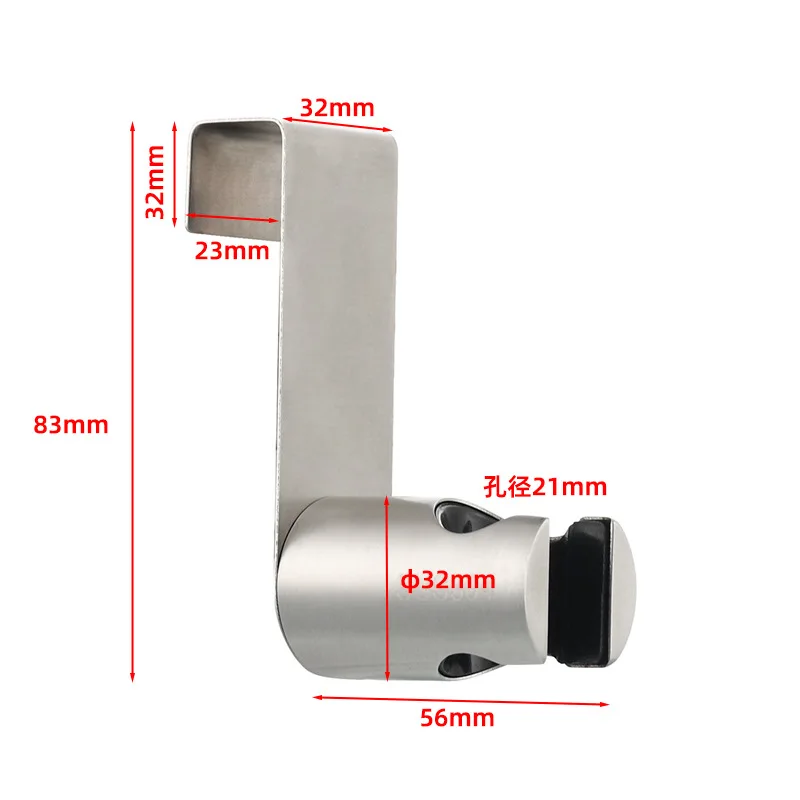 1PC Sprayer Hook Holder Free Nail Stainless Steel Toilet Bathroom Attachment Wall Shower Head Holder