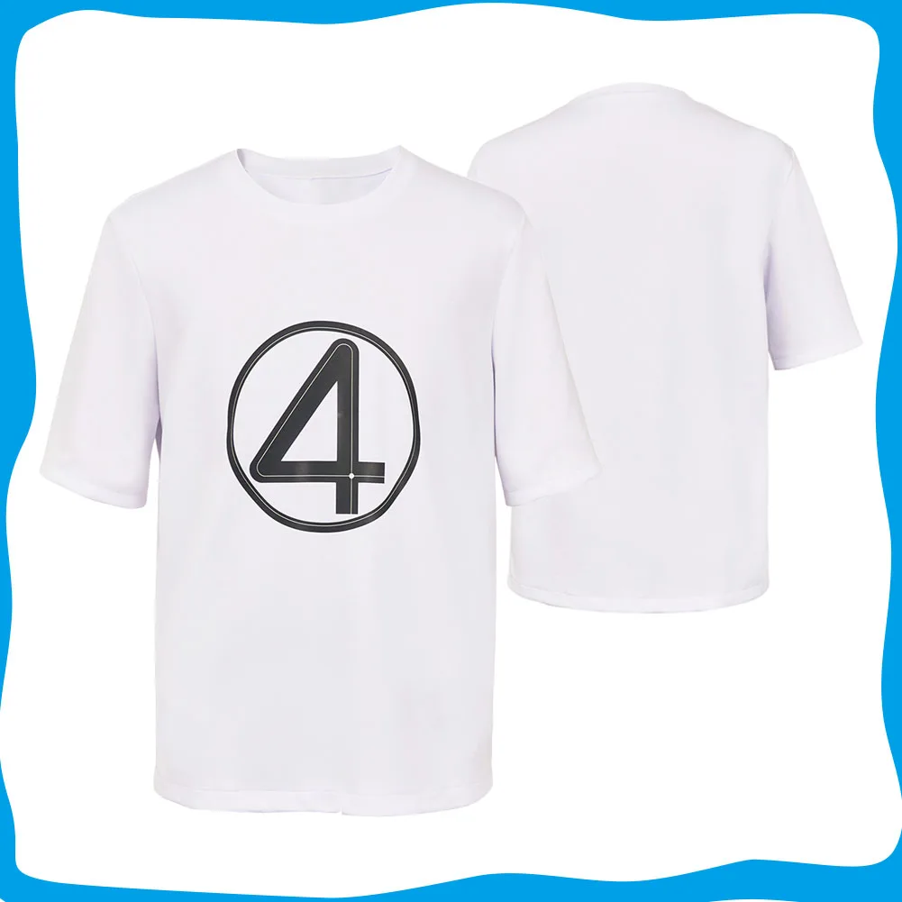 

Мужская белая футболка для косплея The Thing No 4, костюм для косплея «Кино гром», костюм для взрослых, маскировка, карнавальный костюм на Хэллоуин