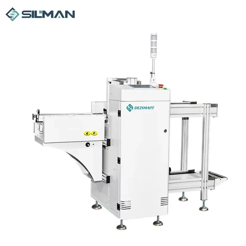 Hot Silman Industrial PCB Magazine Unloader High Stability Automatic Unloading System for SMT Line 220V 1 Year Warranty