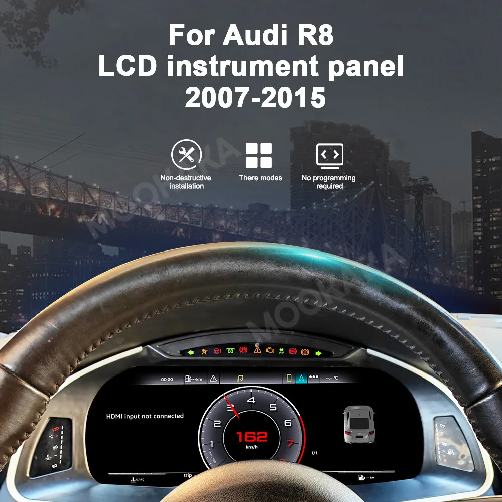 Digital Dashboard Carplay For Audi R8 2007~2015 Car Cluster LCD Meter Virtual Cockpit Digital Instrument Panel Head Unit