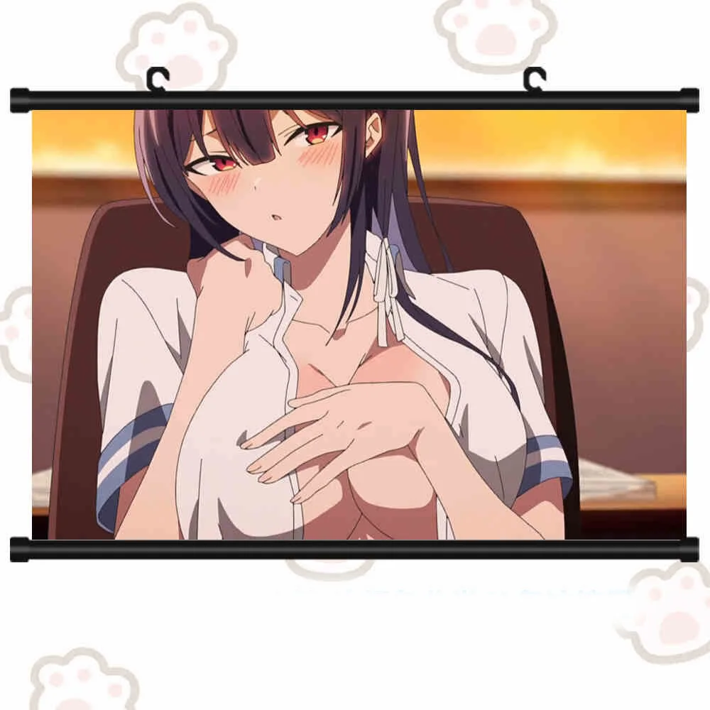 Anime Haite Kudasai Takamine-san Takane Poster Shirota Koushi Cosplay Cartoon Scorrimento Murale Appendere A Parete Poster Otaku Art Decor Regalo