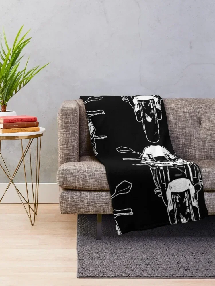 Motorcycle Versys 650 2018 Motorbike Art Throw Blanket