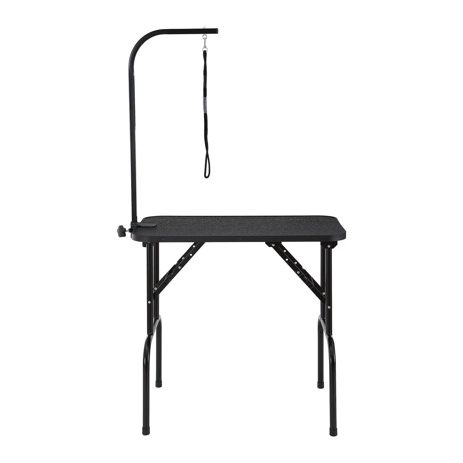 Free No Sit Haunch Holder with Grooming Loop VEVOR Pet Grooming Table Arm with Clamp 32''x18'' Dog Grooming Station