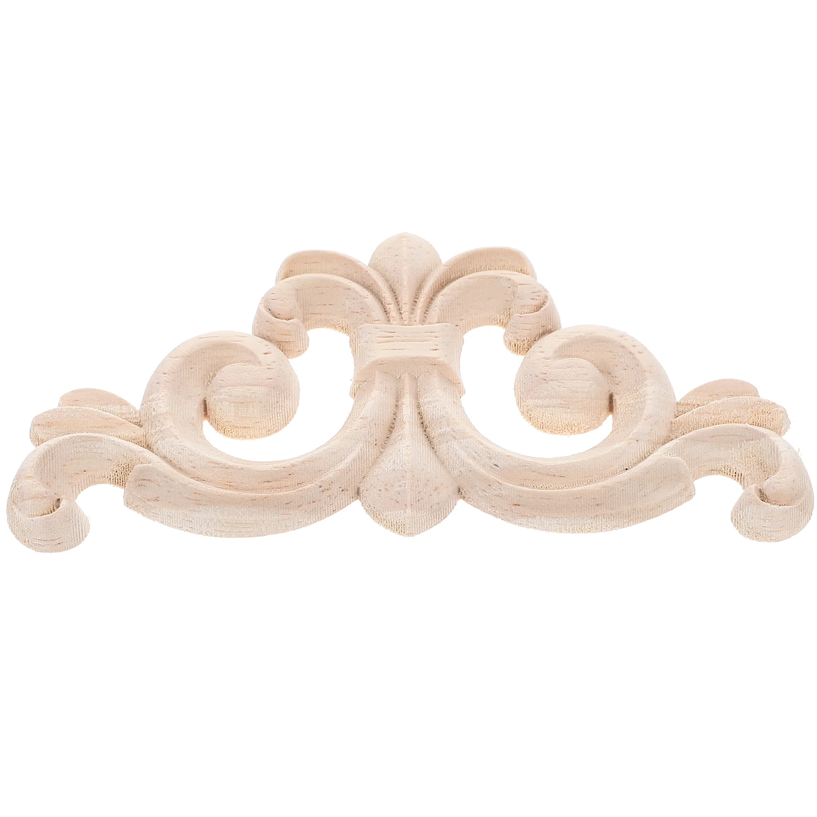 4 Pcs Carved Wainscoting Cabinet Decor Appliques for Doors Wooden Decal Mosaic