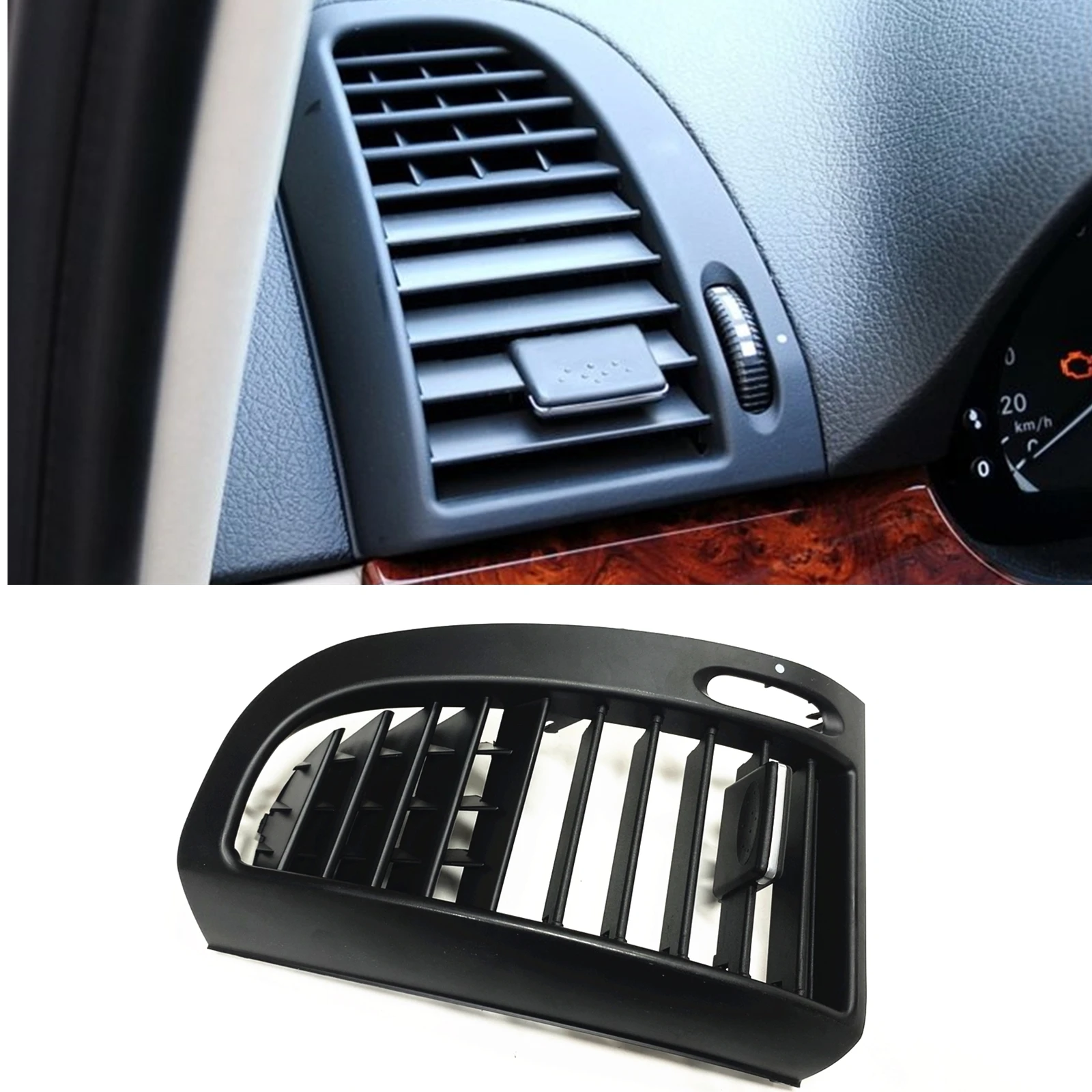 

Front Dashboard Interior Side Air Vent Outlet Mesh Grille Dash Conditioning Trim For Mercedes Benz Viano W636 W639 2010-2015