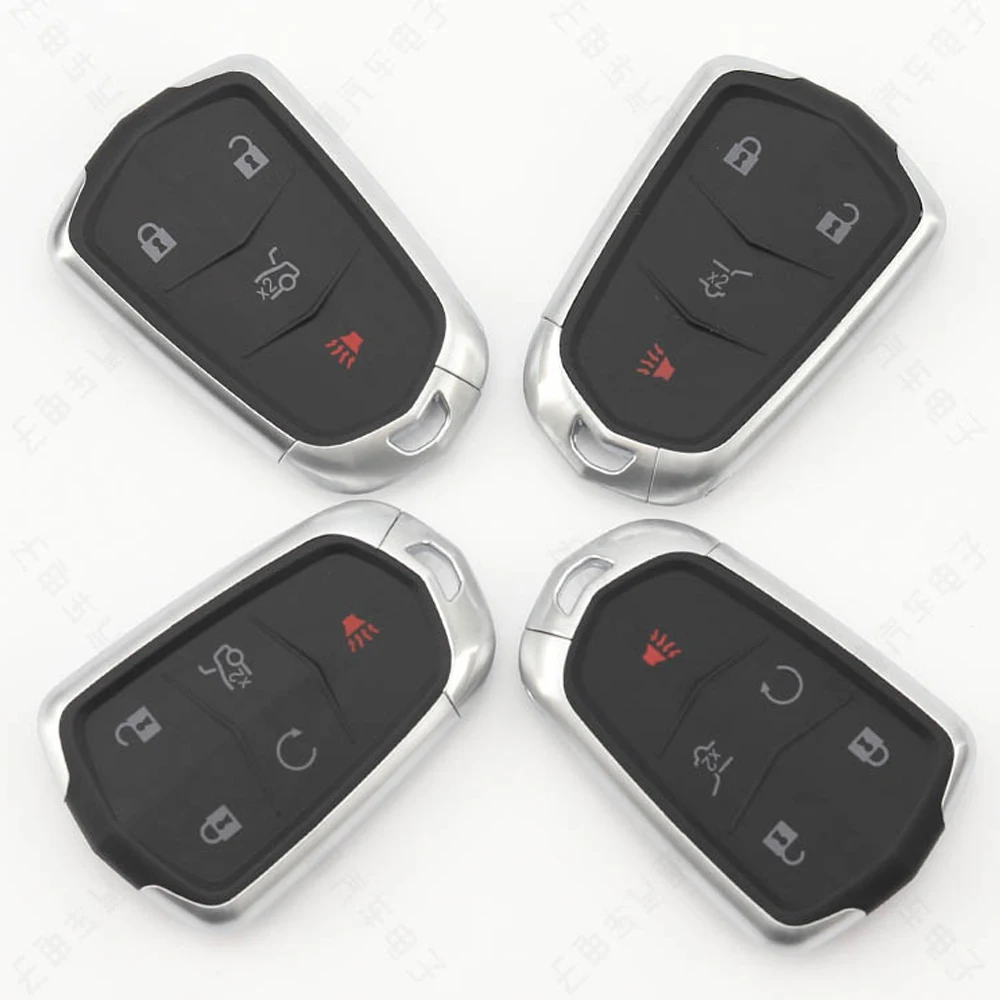 Smart Car Key Blank Shell 4/5 Buttons For Cadillac SRX XTS ATS XT4 XT5 CT6 Keyless Remote Key Cover Replace