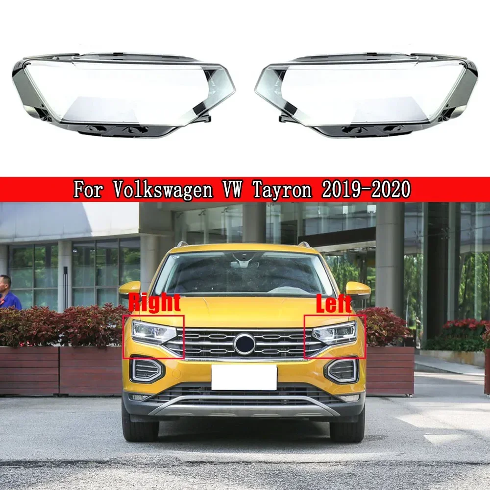 

Front Headlight Cover For Volkswagen VW Tayron 2019 2020 2021 Transparent Lampshade Plexiglass Replace Original Lens