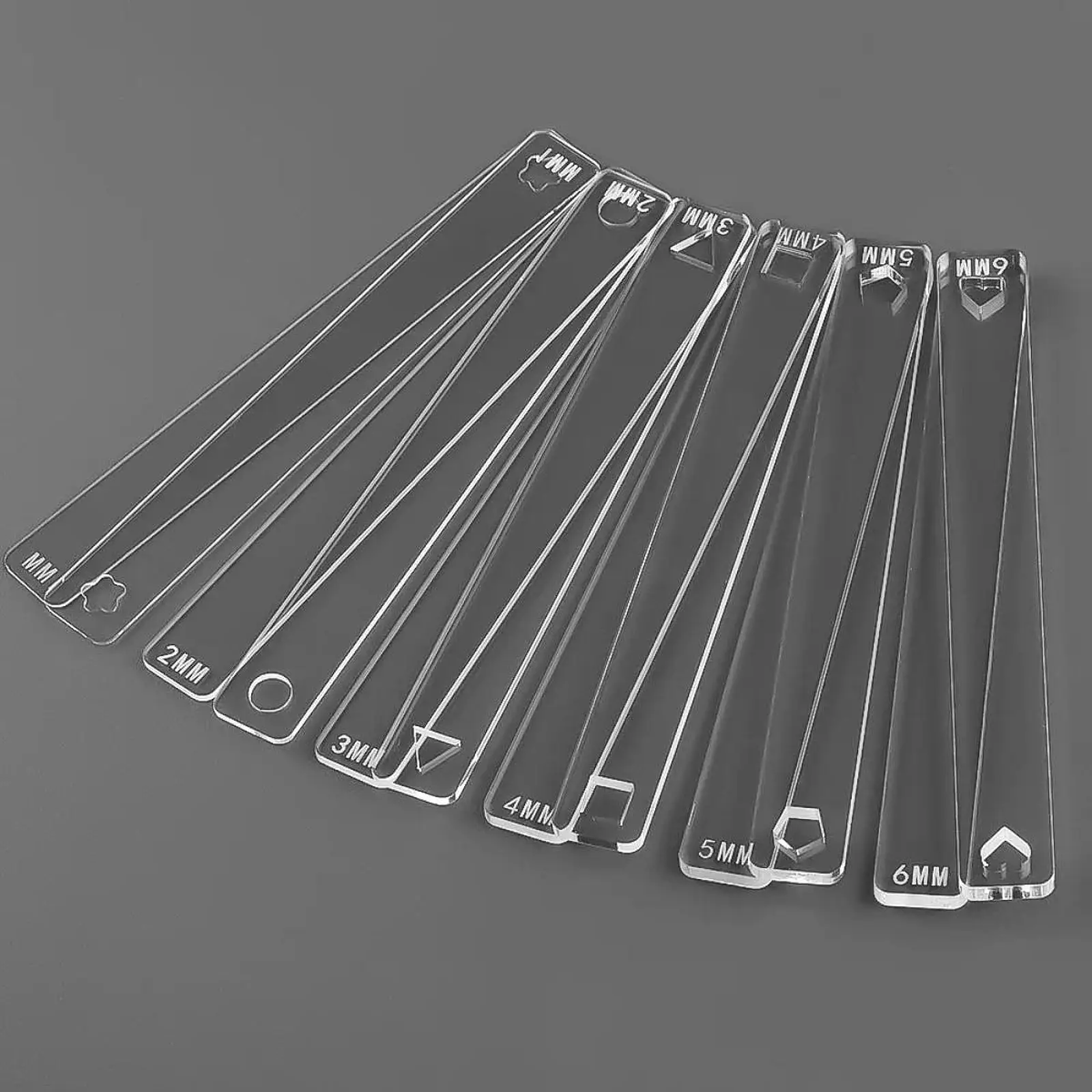 Portable Clay Depth Guide Ruler Acrylic Roller Rail for Pottery Tool Clay Modeling Home Craft