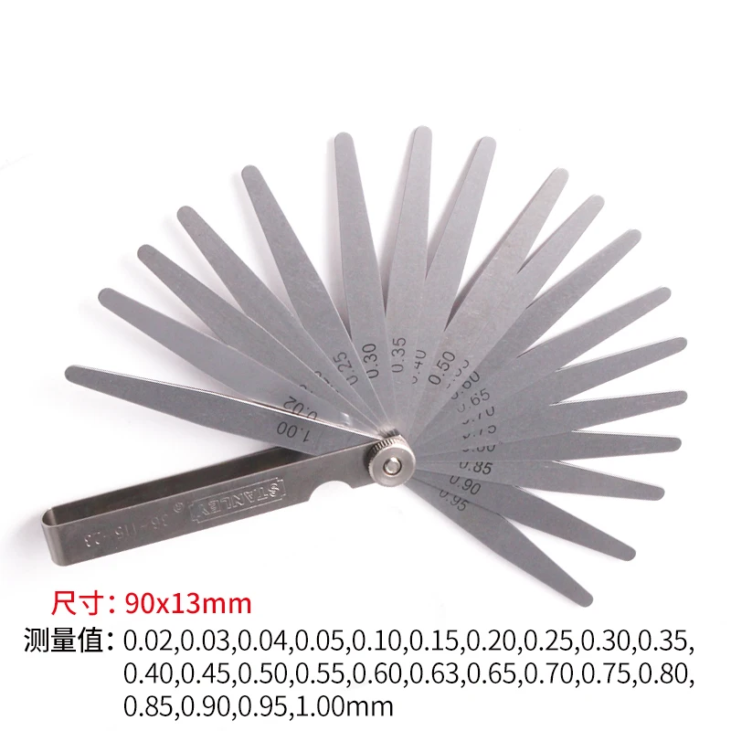 

0.01 To 1mm Thickness Gap 32/20/17 Metric Filler Feeler Gauge Measure Tool For Feeler Gauge Valve Shim Use Measuring Tool