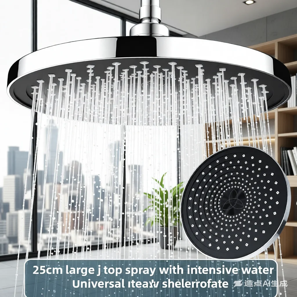 高圧大水量トップスプレー-強力な水流の家庭用オーバーヘッドシャワーヘッド