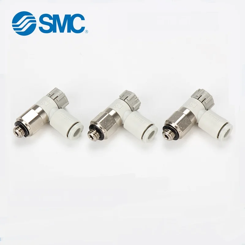 SMC Elbow Flow Control Valve Fittings AS1201F/AS2201F/AS3201F-M5/01/02/03-04A/06A/08/10SA