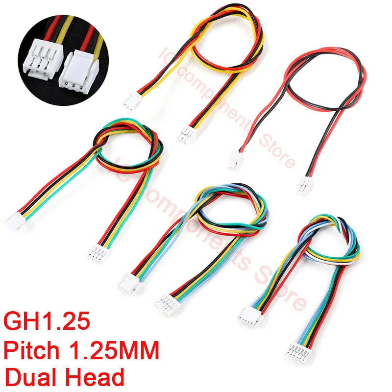 5PCS SH1.0 GH1.25 ZH1.5 PH2.0 XH2.54 1.0MM 1.25MM 1.5MM 2.0/2.54MM Female Plug Connector with Wire 2/3/4/5/6P Wire Connector