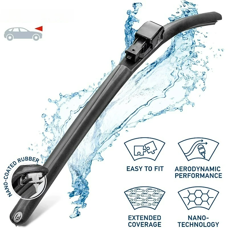 Quality 18 inch All Seasons Nano-Coated Rubber Wiper Blades ( Single Blade)
