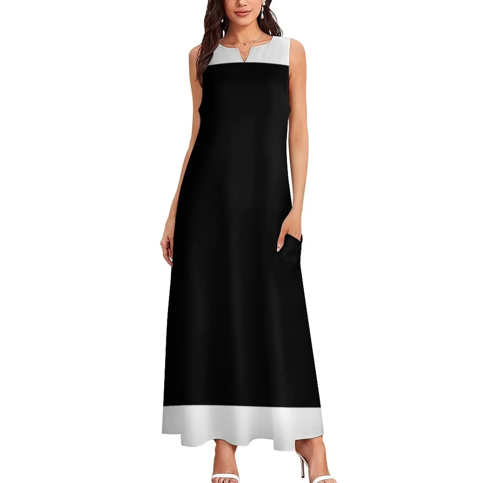 ชุดเดรสยาวสีดำ ดีไซน์สวยที่สุด ชุดราตรีสำหรับผู้หญิง ชุดออกงานสำหรับผู้หญิง