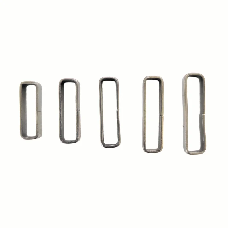 Wholesale 100PCS/Lot Silver Ring Loop 18MM 20MM 22MM 24MM 26MM Brushed Stainless Steel Watch Buckle For Watch Bands Watch Straps