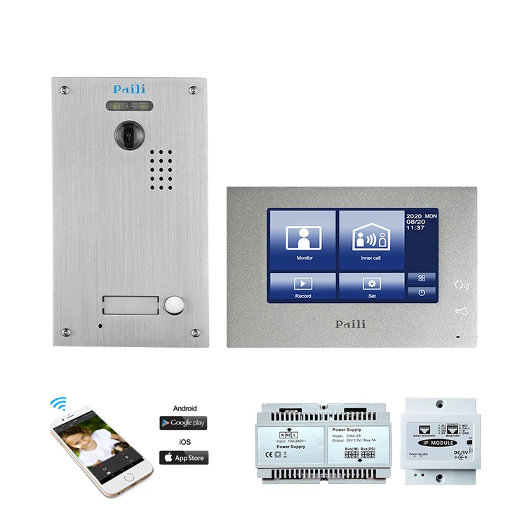 Smart Home Wall Tablet Automation Controller Android Tcp/Ip Visual Intercom Video Calling Door Phone