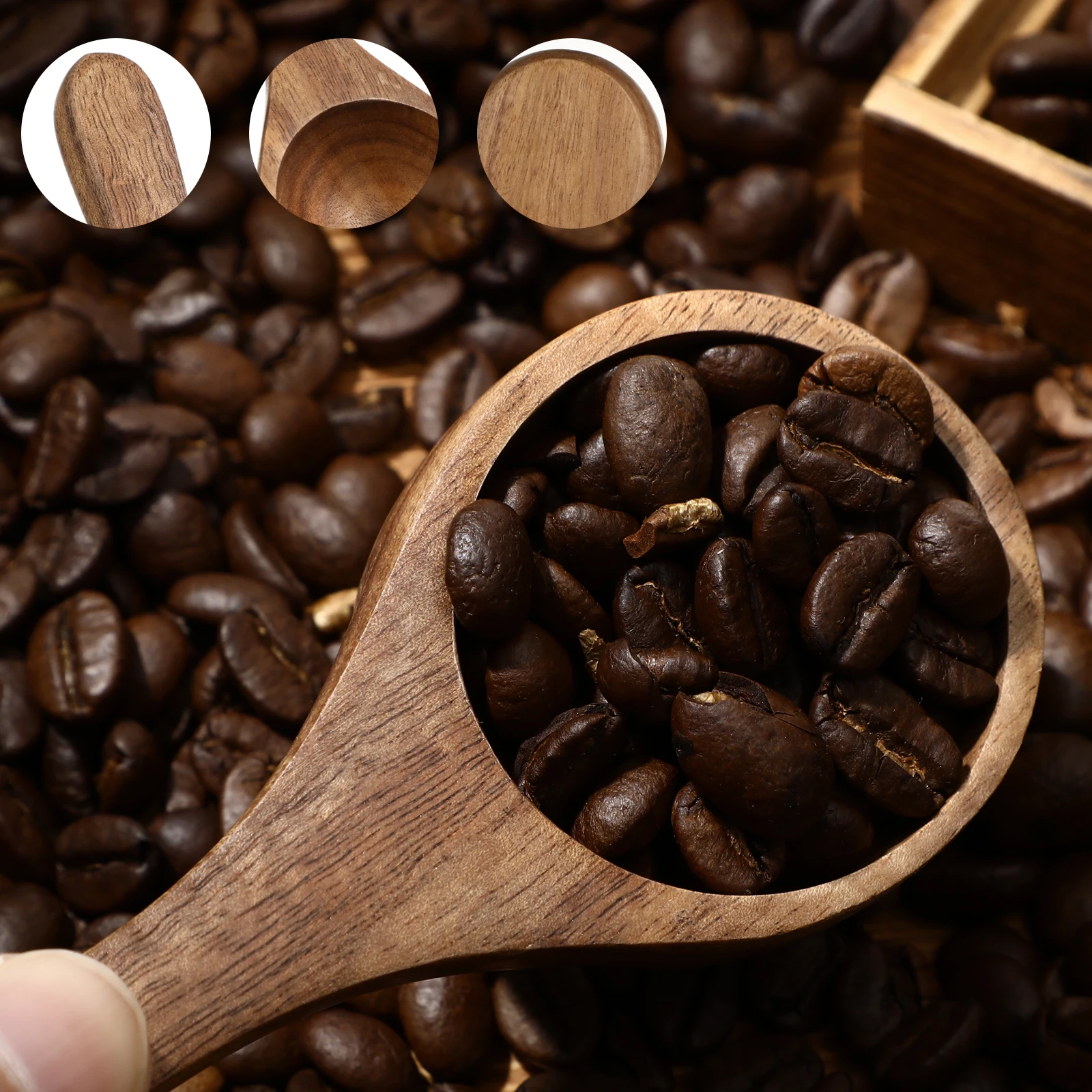 

1pc Acacia Wooden Milk Powder Spoon Measuring Spoon For Coffee Tea Powder Kitchen Baking Scoop Tool Lightweight