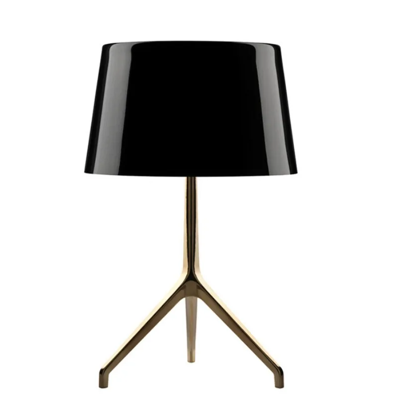 Minimalist postmodern fashion creative art glass glazed study table lamp, bedroom bedside decorative table lamp