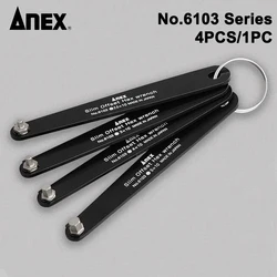 ANEX Slim Offset Hex Wrench Set 4/1PCS 10mm for Tight Area Hex Screwdrivers Made in Japan No.6103 Series