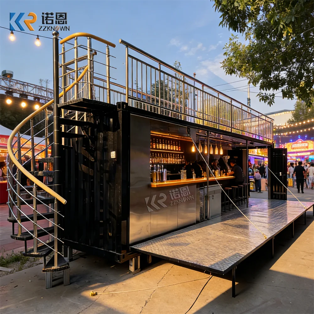 

Outdoor Container Bar Design Mobile Portable Container Cafe/shop/booth Container Restaurant Mobile Food Kiosk For Sale