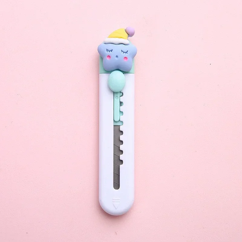 2 pieces, multi-function knife, mini cute knife, portable express, bag removal knife, Paper Cuttings knife, random delivery of m - Detail 1