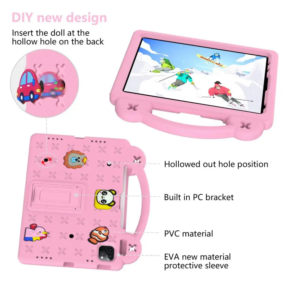 Kids Tablet Case with Handle Eva Foam Protective Case for Fire-hd 10 Cartoon Eva Tablet Protective Case with Handle for Fire-hd