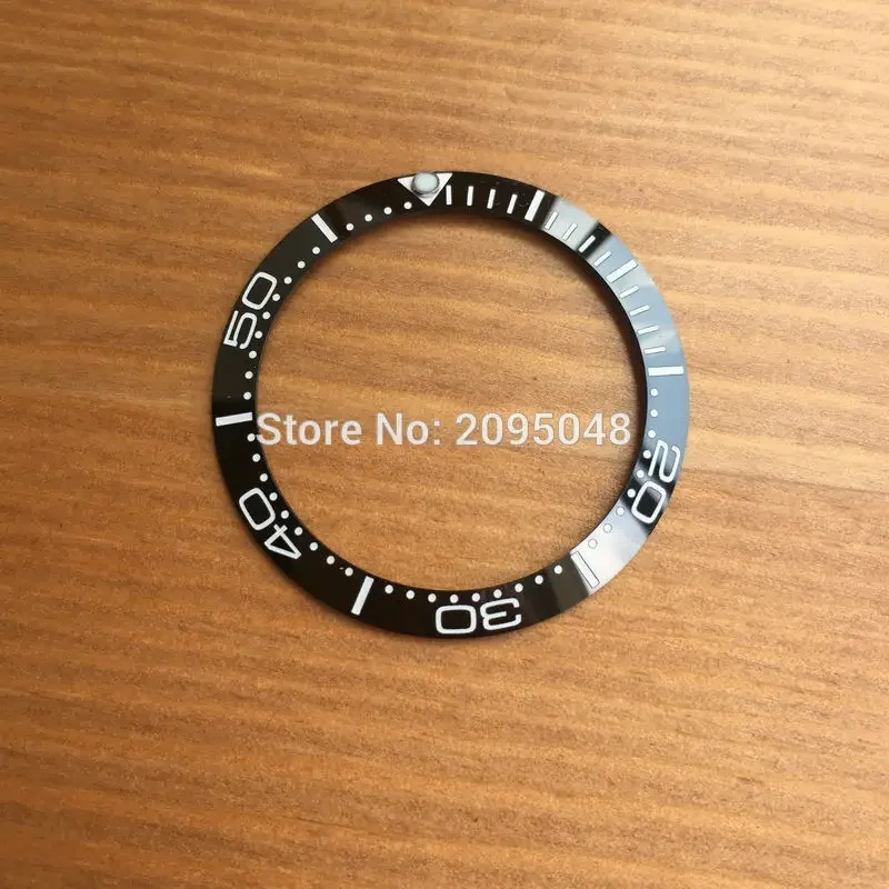 38mm Ceramic Watch Bezel Insert for Omega Seamaster Planet Ocean 007 Automatic Watch 212.30.41.20.01.003